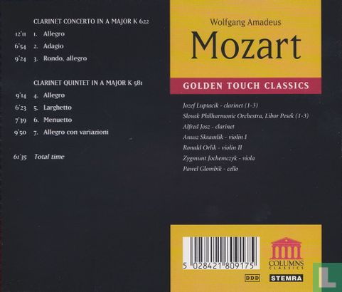 Mozart: Clarinet Concerto - Clarinet Quintet - Afbeelding 2