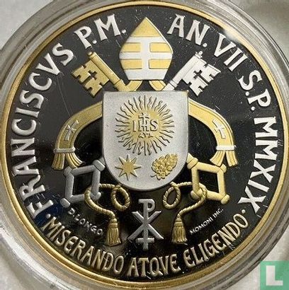 Vaticaan 5 euro 2019 (PROOF - gekleurd) "150th anniversary Foundation of the Circolo San Pietro" - Afbeelding 1