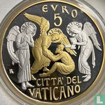Vatican 5 euro 2019 (PROOF - coloured) "150th anniversary Foundation of the Circolo San Pietro" - Image 2