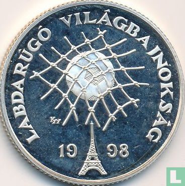 Hungary 750 forint 1997 (PROOF) "1998 Football World Cup in France" - Image 2