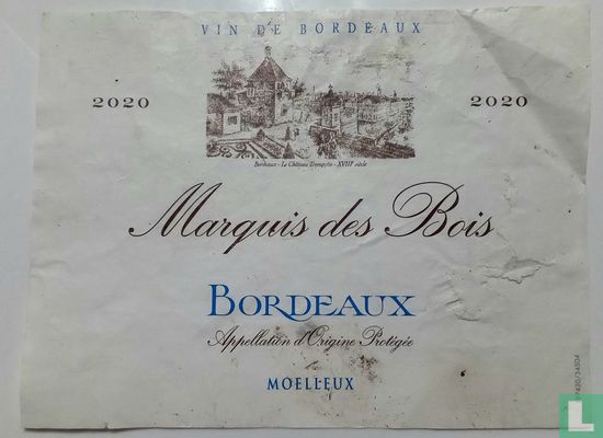 Vin de Bordeau Marquis des Bois
