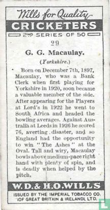 G. G. Macaulay (Yorkshire) - Afbeelding 2