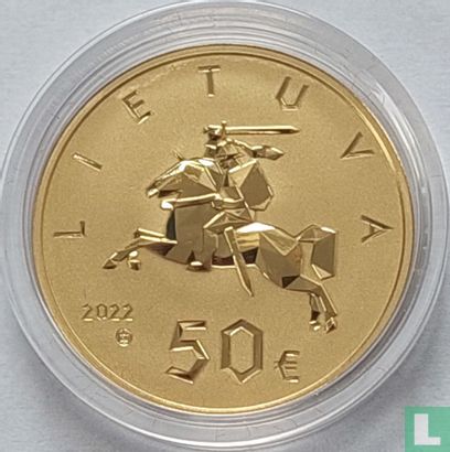 Lithuania 50 euro 2022 (PROOF) "Centenary of the Constitution of the State of Lithuania" - Image 1