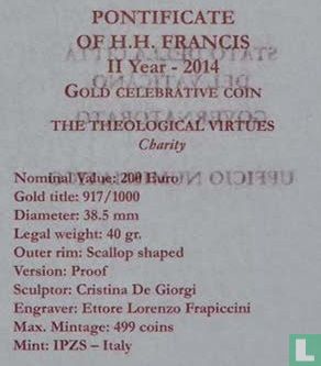 Vatican 200 euro 2014 (BE) "Theological virtues - Charity" - Image 3