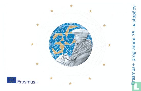 Estland 2 Euro 2022 (Folder) "35 years Erasmus Programme" - Bild 1