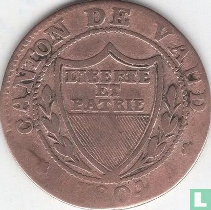 Vaud ½ batzen / 5 rappen 1804 - Afbeelding 1