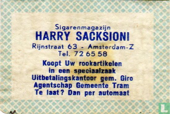 Sigarenmagazijn Harry Sacksioni