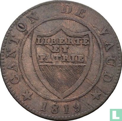 Vaud ½ batzen / 5 rappen 1819 - Image 1