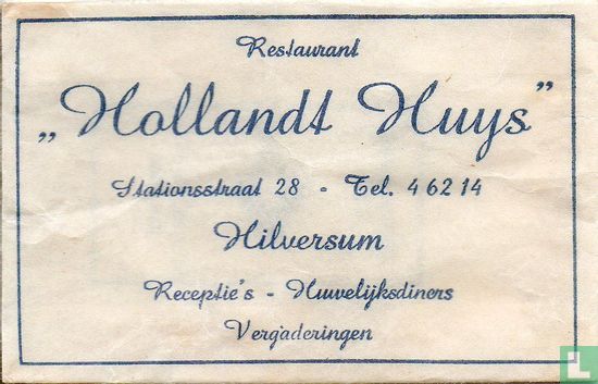 Restaurant "Hollandt Huys" - Afbeelding 1