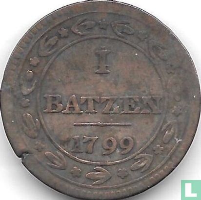 Helvetian Republic 1 batzen 1799 (type 1) - Image 1