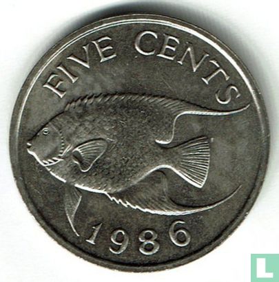 Bermuda 5 cents 1986 - Image 1