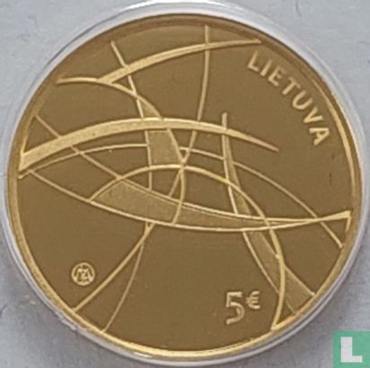 Litouwen 5 euro 2021 (PROOF) "Lithuanian social sciences" - Afbeelding 2