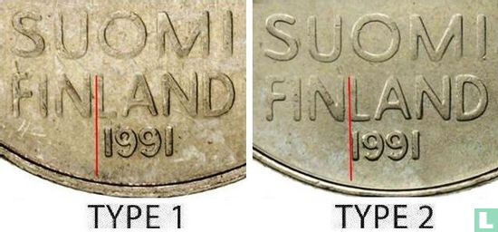 Finlande 50 penniä 1991 (type 1) - Image 3