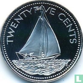 Bahamas 25 cents 1975 - Image 2