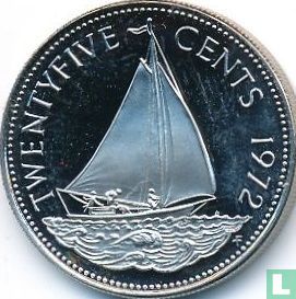 Bahama's 25 cents 1972 - Afbeelding 1