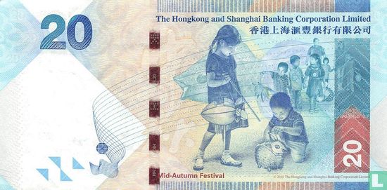 Hong Kong 20 Dollar 2010 212a - Afbeelding 2