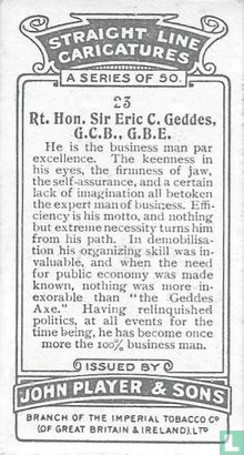 Rt. Hon. Sir Eric C. Geddes, G.C.B., G.B.E. - Afbeelding 2