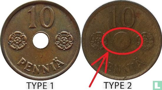 Finlande 10 penniä 1941 (type 2) - Image 3