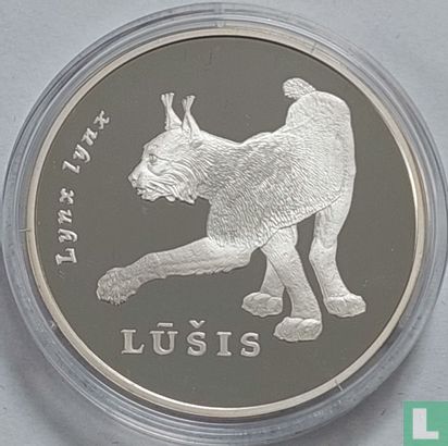 Lithuania 50 litu 2006 (PROOF) "Lithuanian nature - Lynx" - Image 2