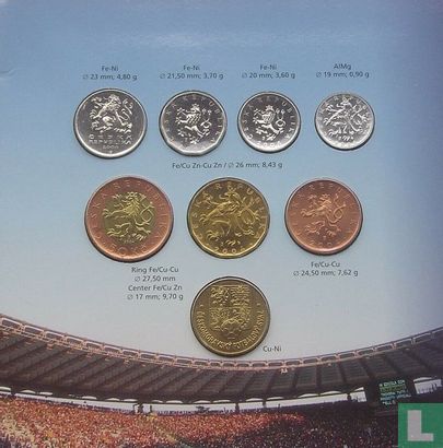 Czech Republic mint set 2004 "European Football Championship" - Image 3
