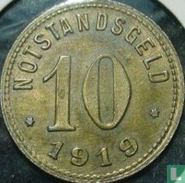 Sinzig 10 pfennig 1919 - Afbeelding 1