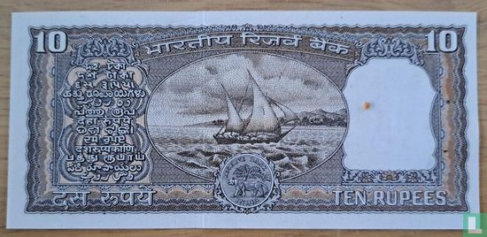 India 10 Rupees D - Afbeelding 2