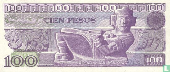Mexique 100 pesos (série VK) - Image 2