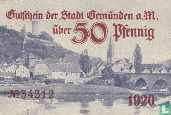Gemunden, Stadt - 50 Pfennig 1920 - Image 1