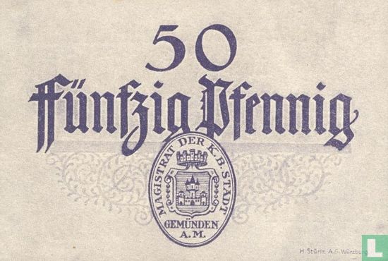 Gemunden, Stadt - 50 Pfennig 1920 - Afbeelding 2