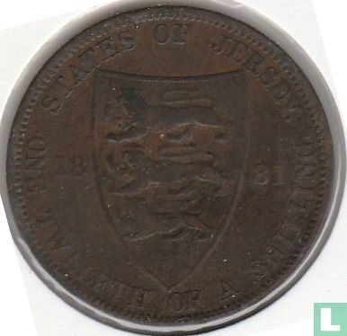 Jersey 1/12 shilling 1881 - Image 1