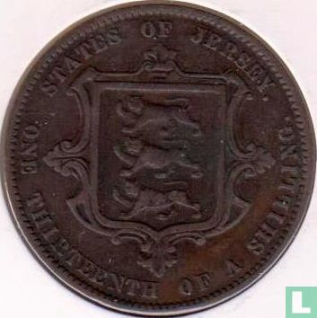Jersey 1/13 shilling 1870 - Image 2