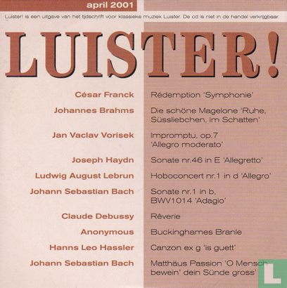 Luister! april 2001 - Afbeelding 1