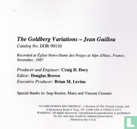 Bach    The Goldberg Variations - Afbeelding 6
