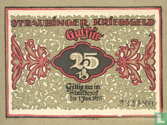 Traubingen, Stadt - 25 Pfennig 1918 - Afbeelding 2