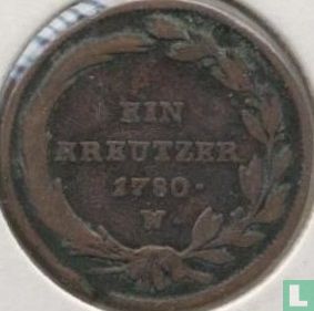 Autriche 1 kreutzer 1780 (W - type 1) - Image 1