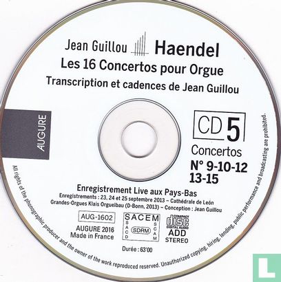 Händel  16 Organ Concertos - Image 7