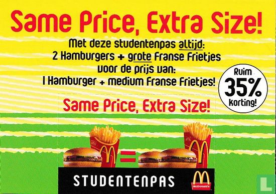 U001236 - McDonald's Utrecht "Same Price, Extra Size!" - Image 4