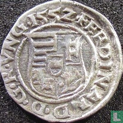 Hongarije 1 denár 1552 (KB) - Afbeelding 1