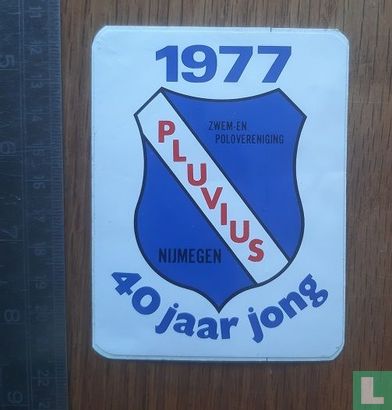 Zwem en polovereniging Pluvius Nijmegen 40 jaar jong 1977