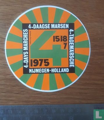 4-daagse marsen - 15-18 juli 1975 -  Nijmegen-Holland 