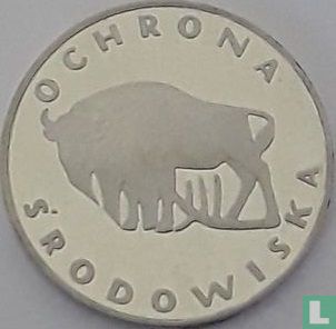 Polen 100 zlotych 1977 (PROOF) "Buffalo"  - Afbeelding 2