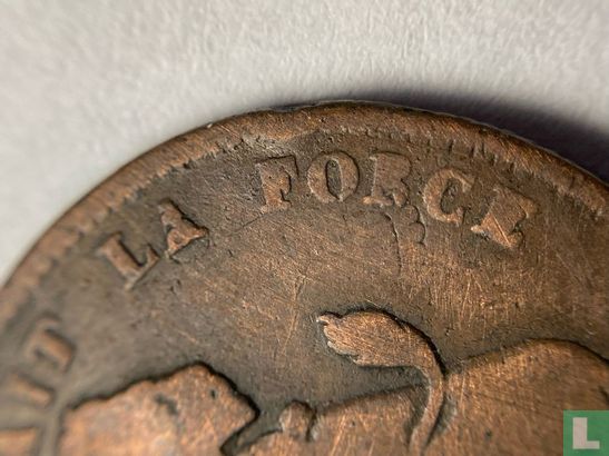 België 2 centimes 1835 (smalle rand - BRAEMT F - overslag) - Afbeelding 4