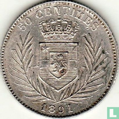 Kongo-Vrijstaat 50 centimes 1891 - Afbeelding 1