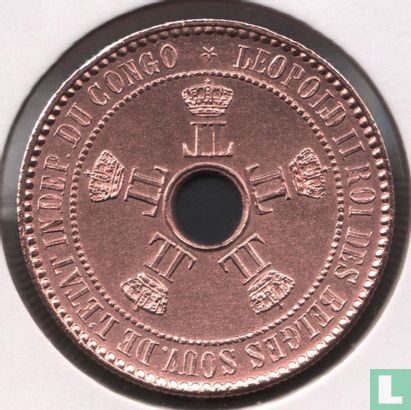 Kongo-Vrijstaat 5 centimes 1888 (1888/1887) - Afbeelding 2