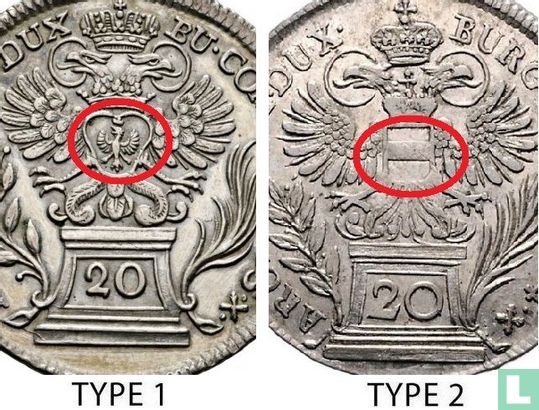 Oostenrijk 20 kreuzer 1763 (zonder muntteken - type 2) - Afbeelding 3