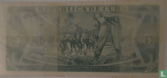Cuba 5 pesos  - Afbeelding 2