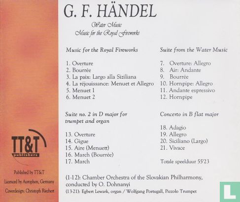 Händel: Water Music, Music for the Royal Fireworks - Image 2