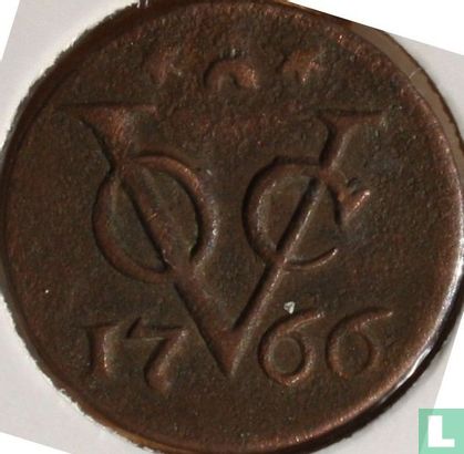 VOC 1 duit 1766 (Zeeland - pluim) - Afbeelding 1
