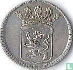 VOC ½ duit 1757 (Holland - silver) - Image 2