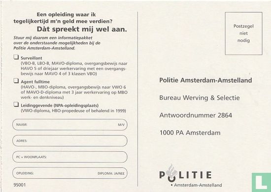 S000875 - Politie Amsterdam-Amstelland "Mag ik je boeien?" - Afbeelding 3